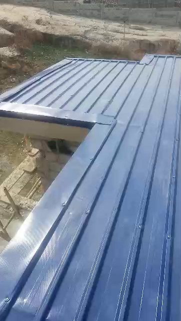 Roof installation in progress